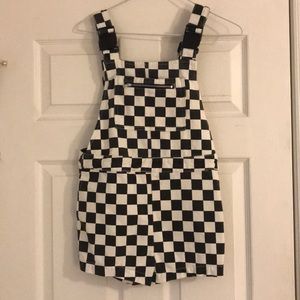 Forever 21 Checkered Overalls